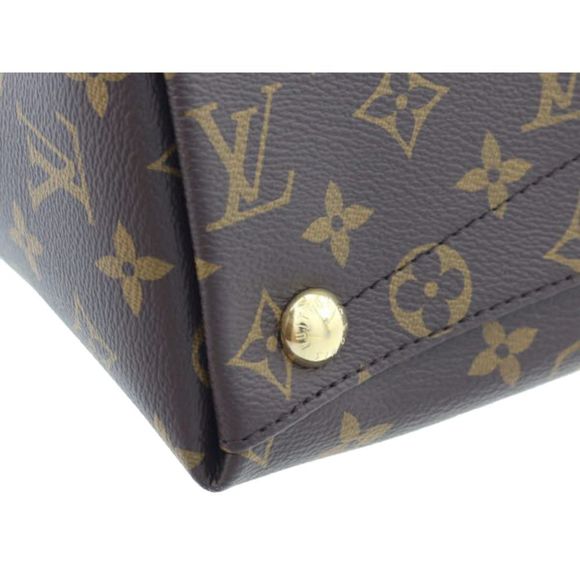 Louis Vuitton Saffron V Tote MM Shoulder Bag Monogram Canvas - Picture 6 of 7